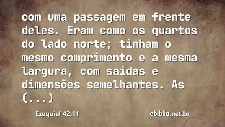 Ezequiel 42:11