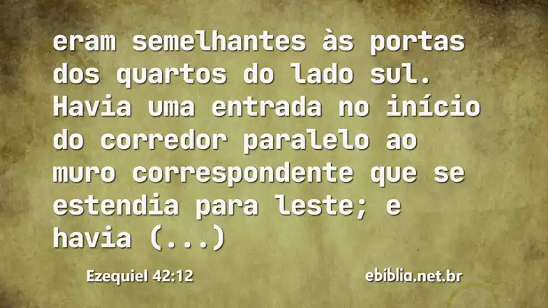 Ezequiel 42:12