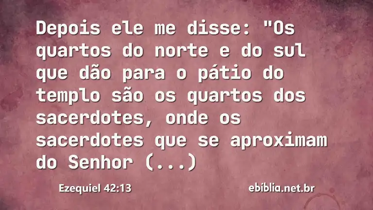 Ezequiel 42:13