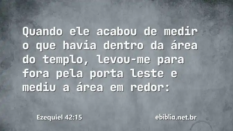 Ezequiel 42:15