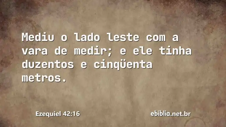 Ezequiel 42:16