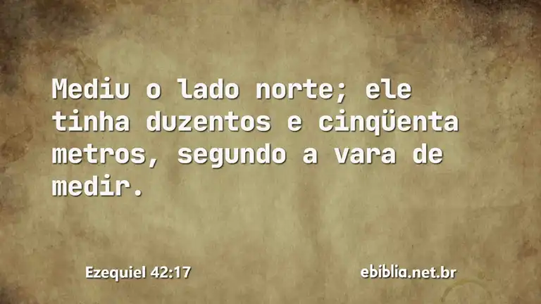 Ezequiel 42:17