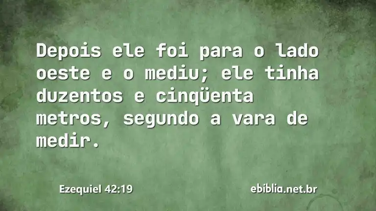 Ezequiel 42:19