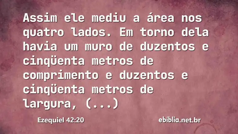 Ezequiel 42:20