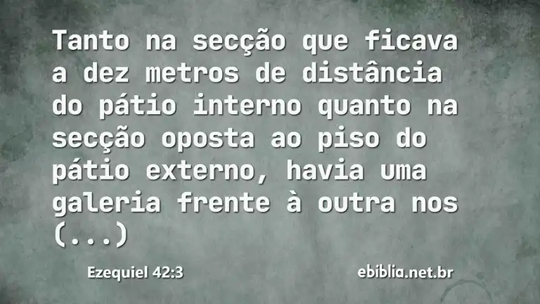 Ezequiel 42:3