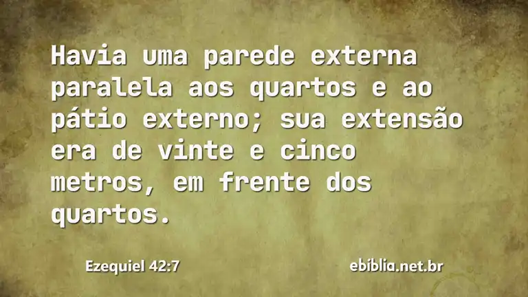 Ezequiel 42:7