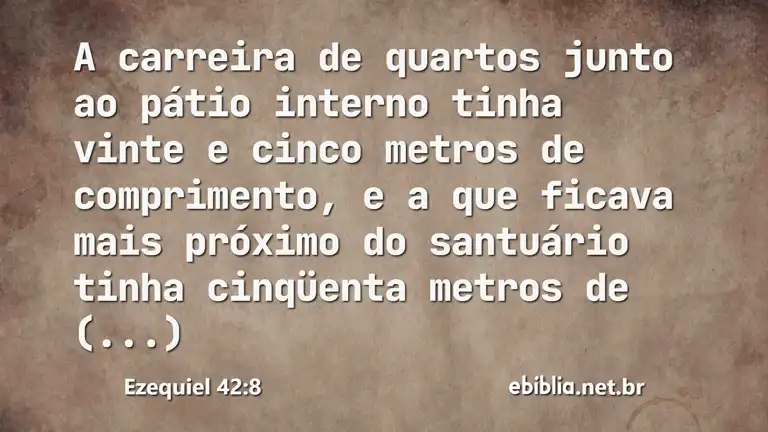 Ezequiel 42:8