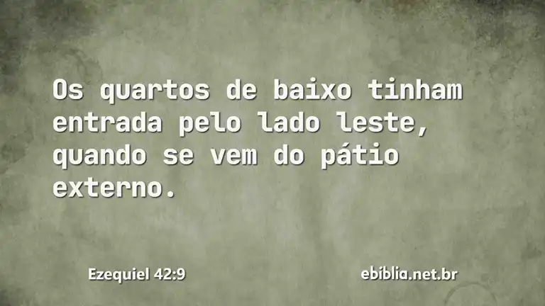 Ezequiel 42:9