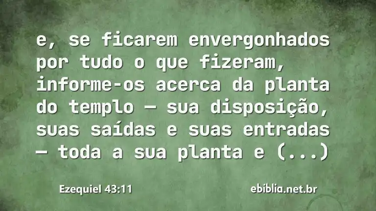 Ezequiel 43:11