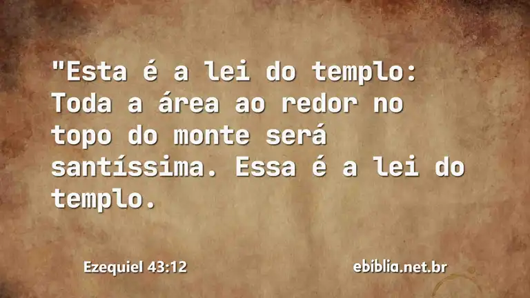 Ezequiel 43:12