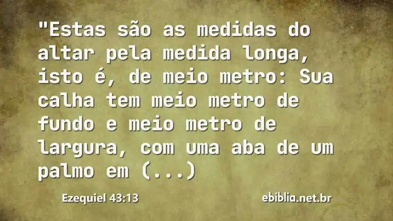 Ezequiel 43:13