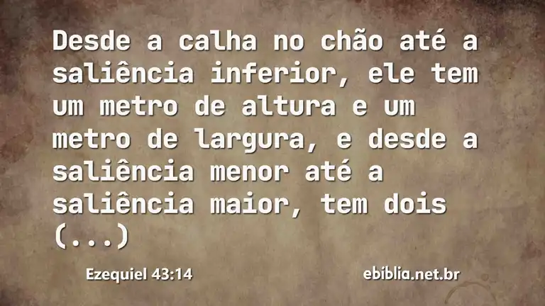 Ezequiel 43:14