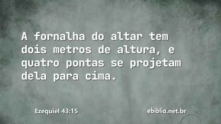 Ezequiel 43:15