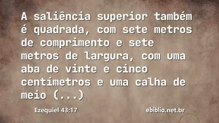 Ezequiel 43:17