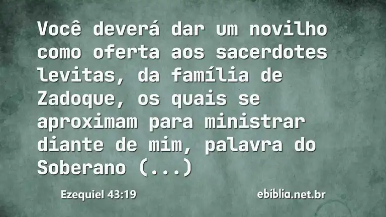 Ezequiel 43:19