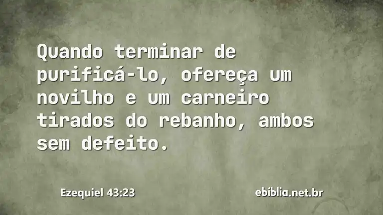 Ezequiel 43:23