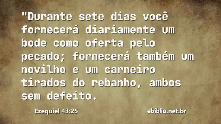 Ezequiel 43:25