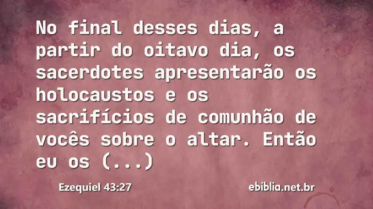 Ezequiel 43:27