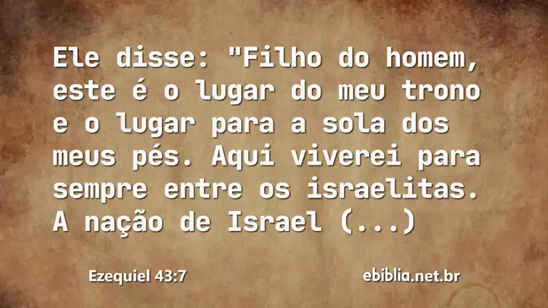 Ezequiel 43:7