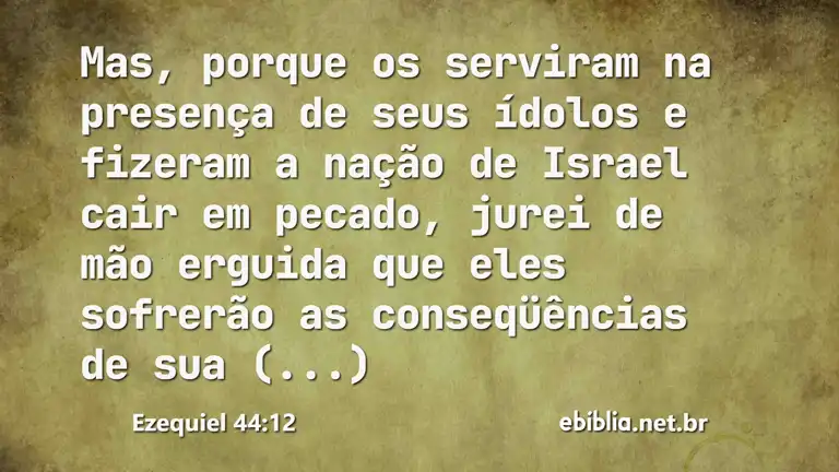 Ezequiel 44:12