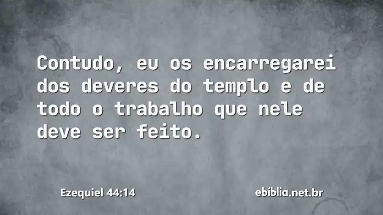 Ezequiel 44:14