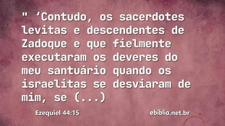 Ezequiel 44:15