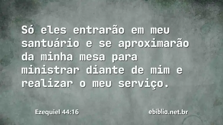 Ezequiel 44:16