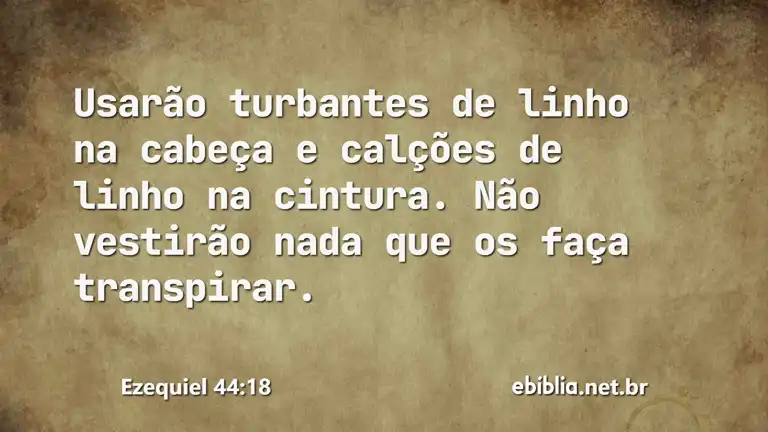 Ezequiel 44:18