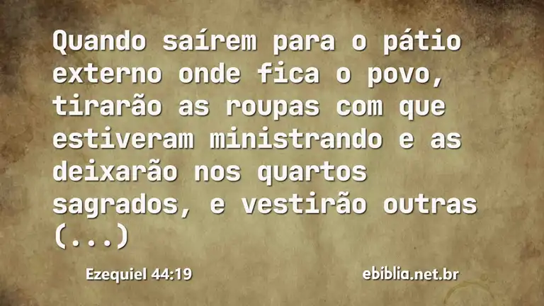 Ezequiel 44:19