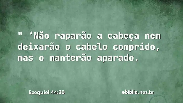 Ezequiel 44:20