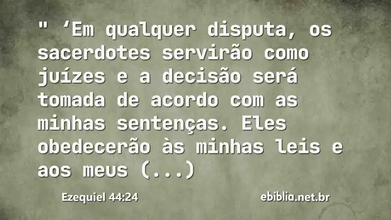 Ezequiel 44:24