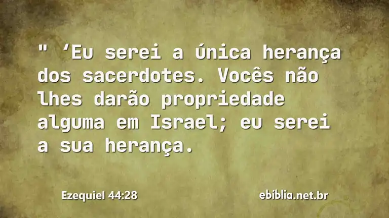 Ezequiel 44:28