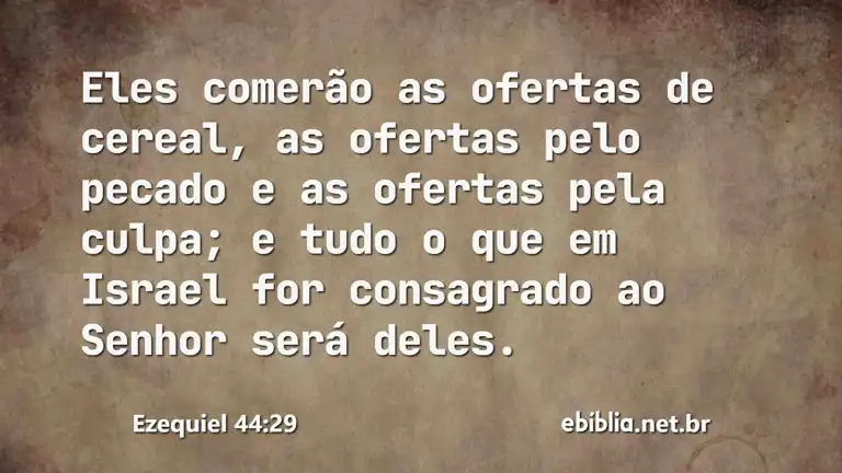 Ezequiel 44:29