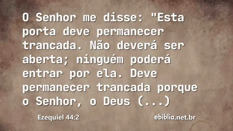 Ezequiel 44:2