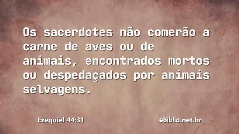 Ezequiel 44:31