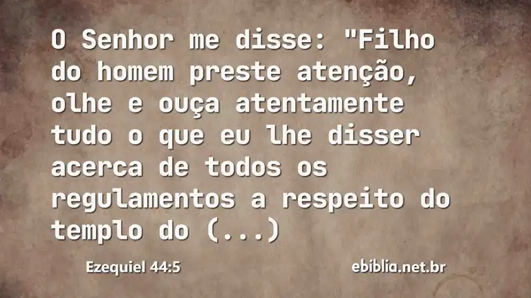 Ezequiel 44:5