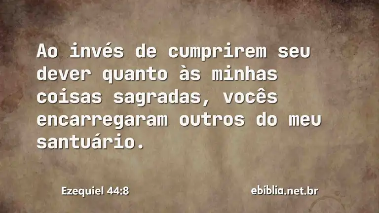 Ezequiel 44:8