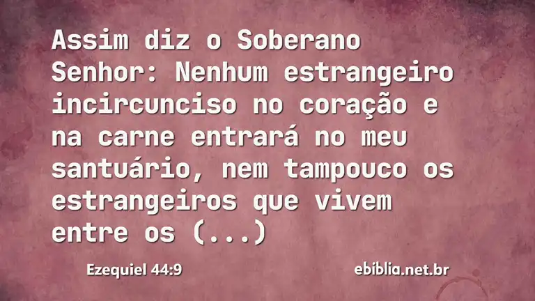 Ezequiel 44:9