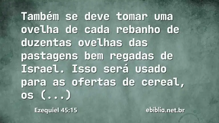 Ezequiel 45:15