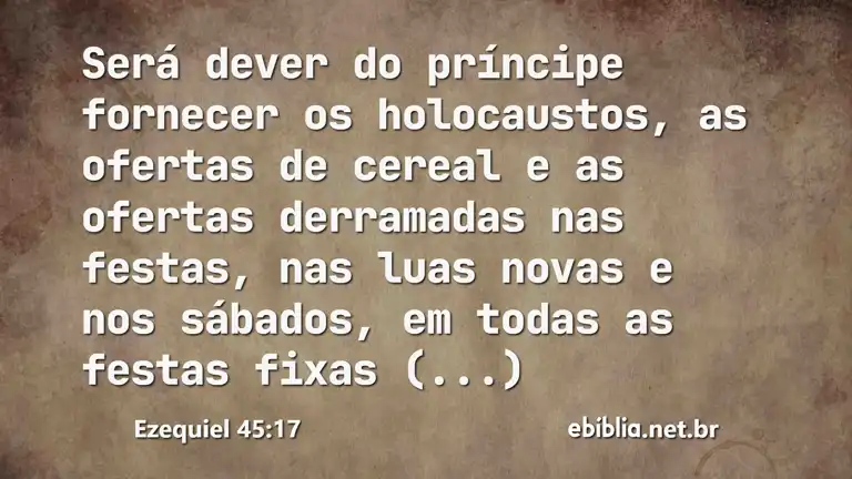 Ezequiel 45:17