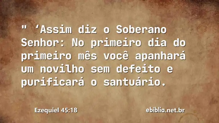 Ezequiel 45:18