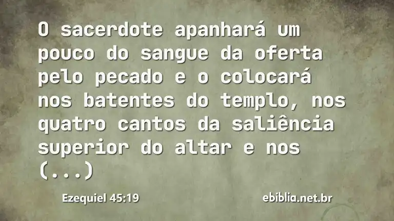 Ezequiel 45:19