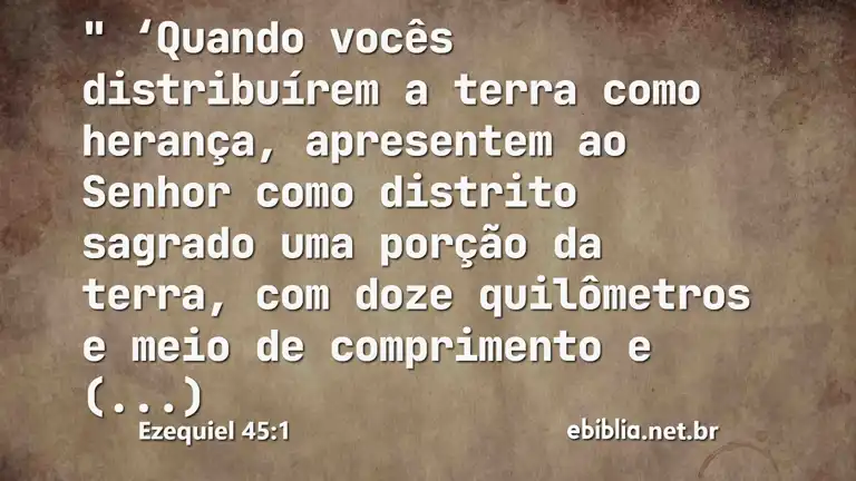 Ezequiel 45:1