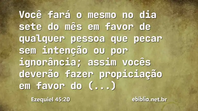 Ezequiel 45:20