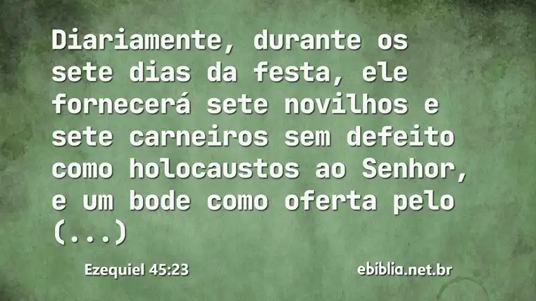 Ezequiel 45:23