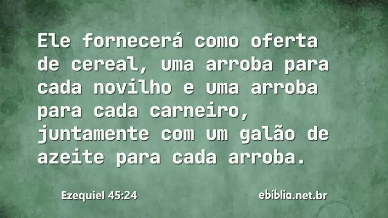 Ezequiel 45:24