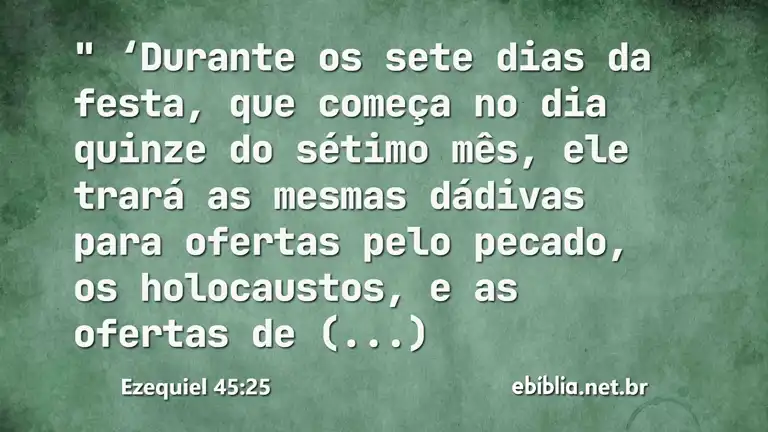 Ezequiel 45:25