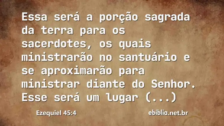 Ezequiel 45:4