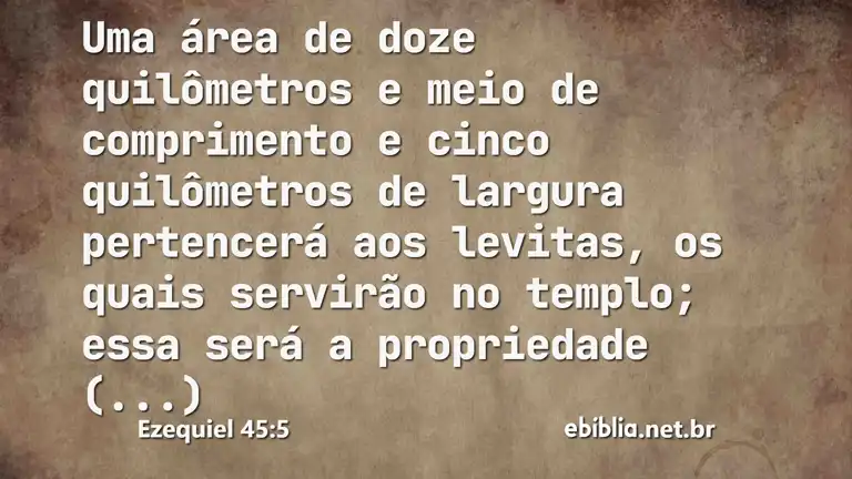 Ezequiel 45:5