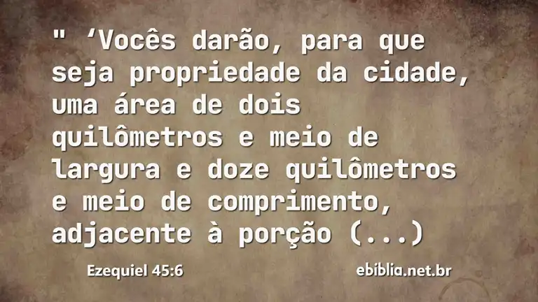 Ezequiel 45:6